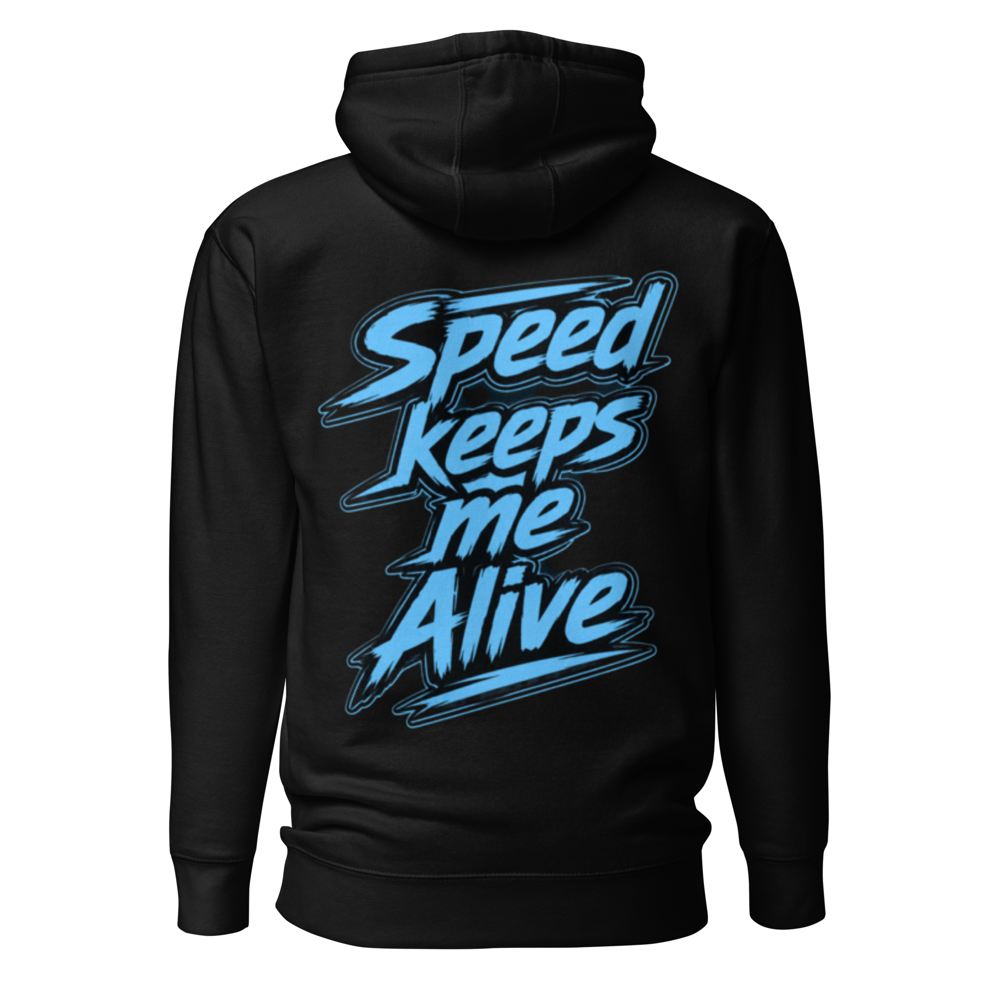 Speed Keeps Me Alive Mikina - svetlo modra