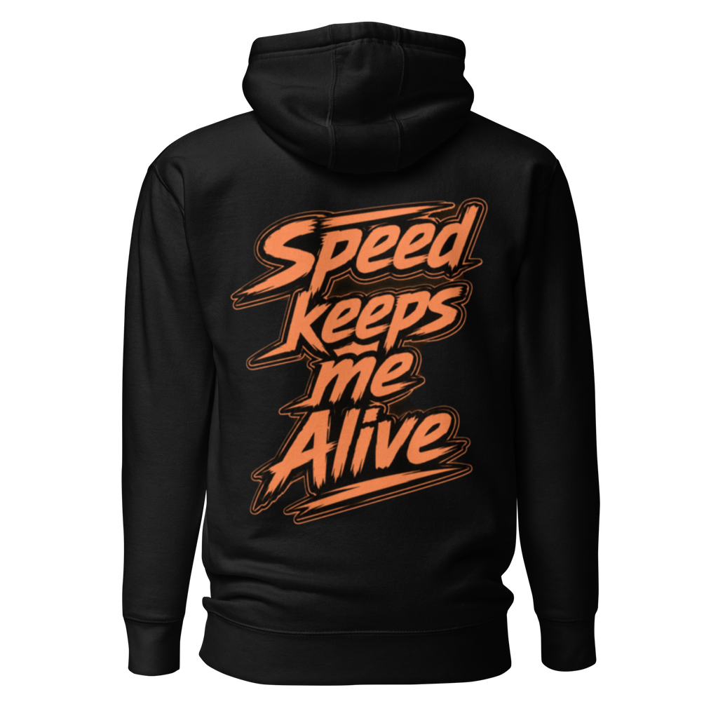 Speed Keeps Me Alive Mikina - oranžova