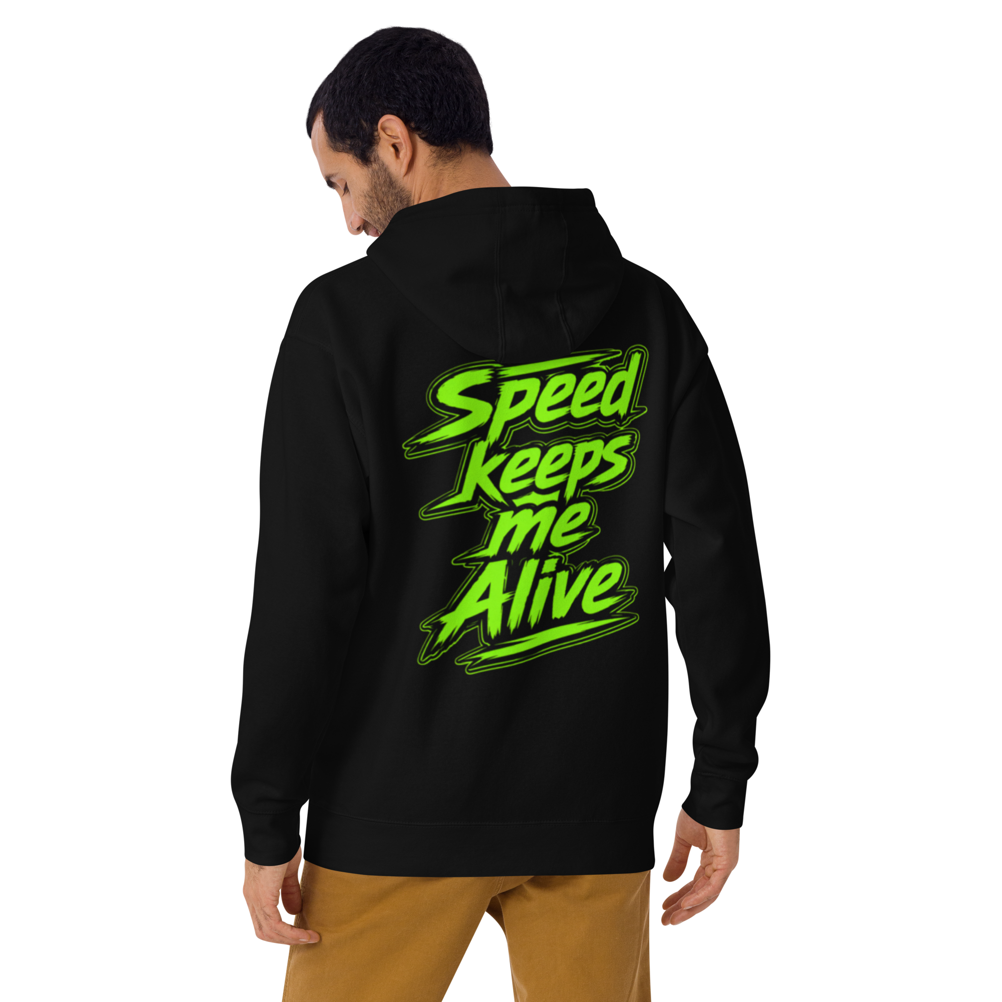 Speed Keeps Me Alive Mikina -Zelena