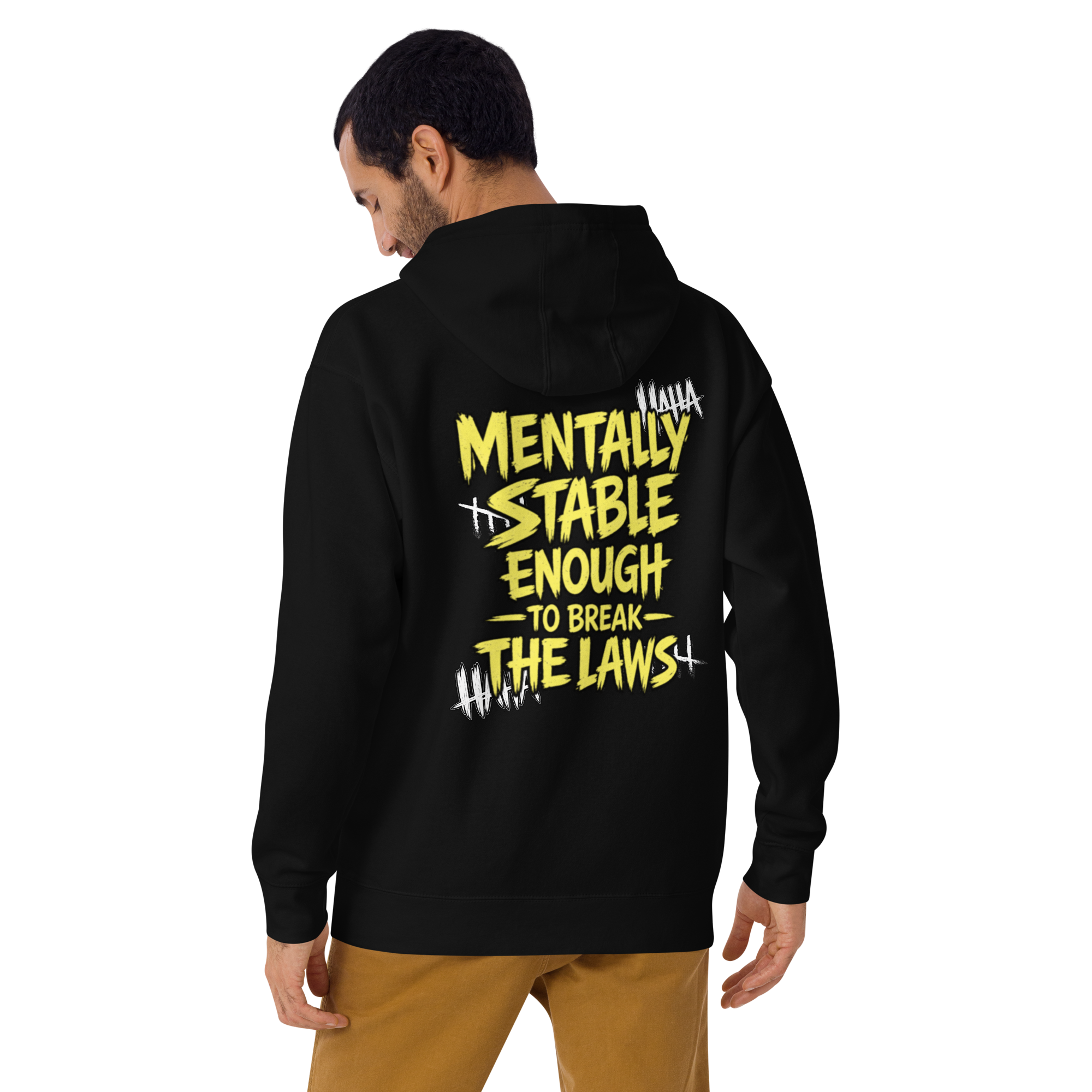 Mentally stable enough to break The Laws - žltá